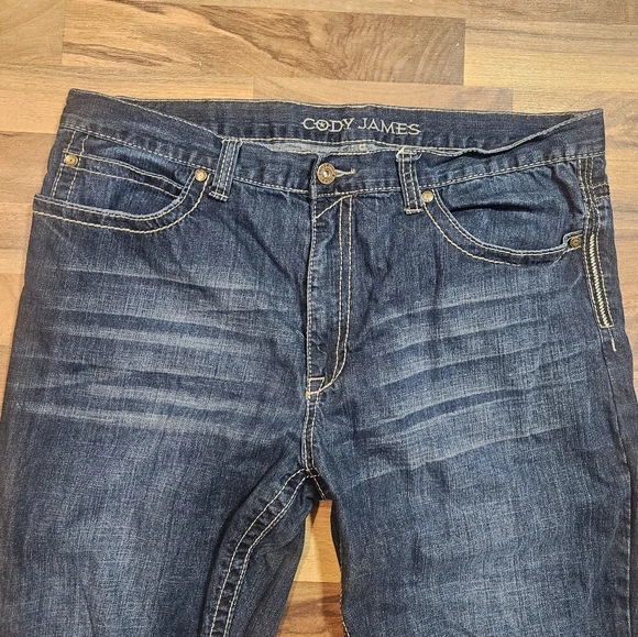 Cody James Bootcut Jeans Men’s 40x34 Dark Blast Dark Wash Western Cowboy Denim - Picture 6 of 11